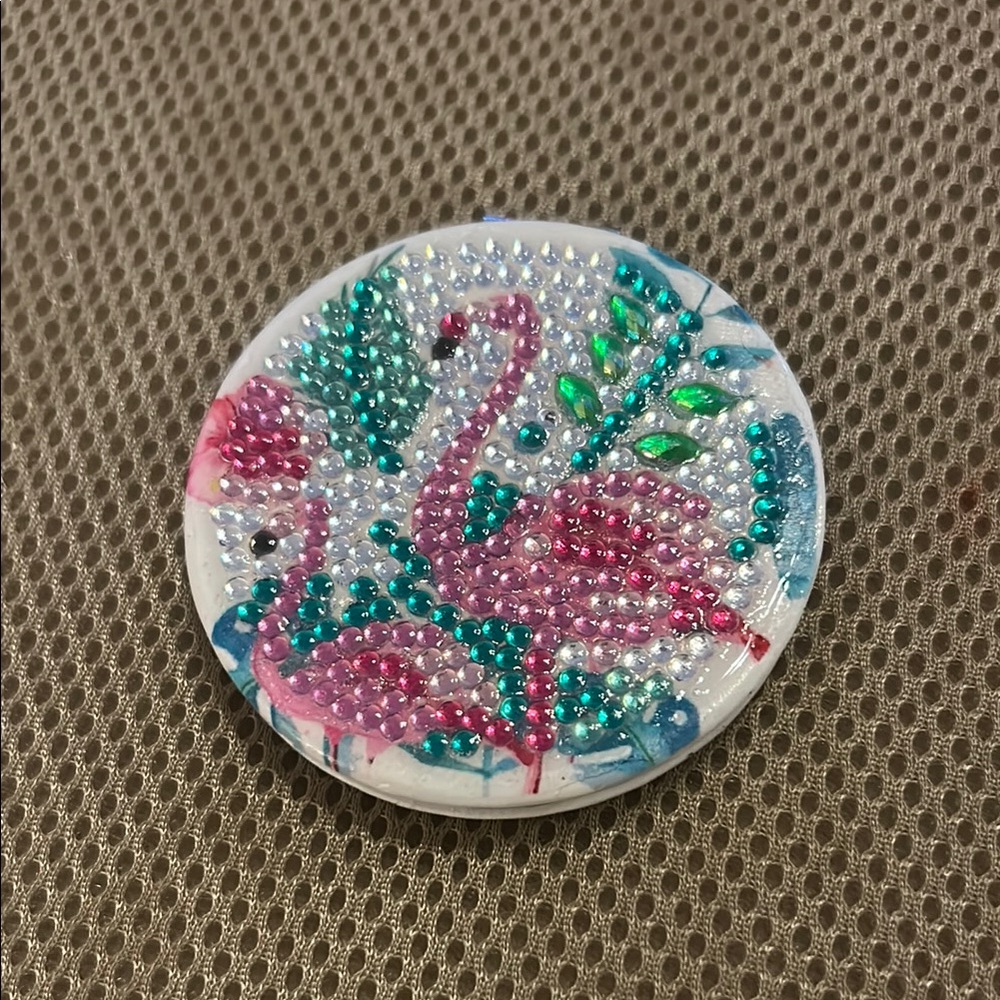 Colorful Flamingo Hinged Mirror